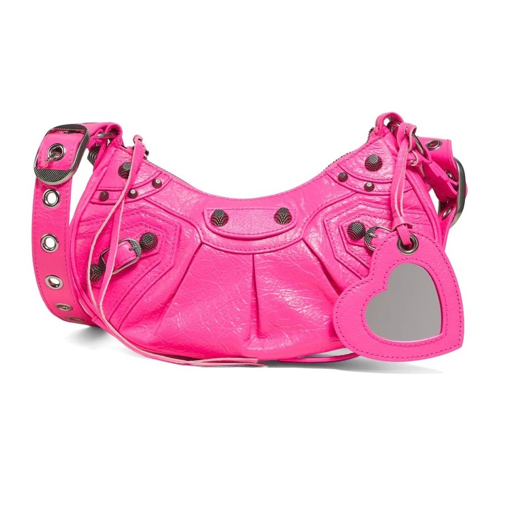 BALENCIAGA
​Le Cagole Leather Pink Shoulder Bag